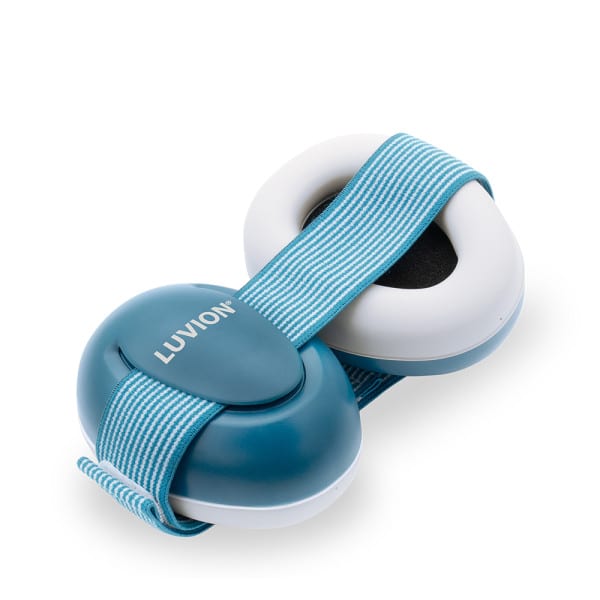 Afbeelding van de Luvion baby gehoorbeschermer in de kleur Petrol Blue