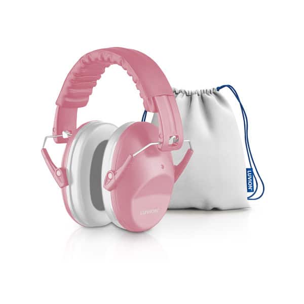 Afbeelding van de Luvion kinder gehoorbeschermer in de kleur Dusty Pink