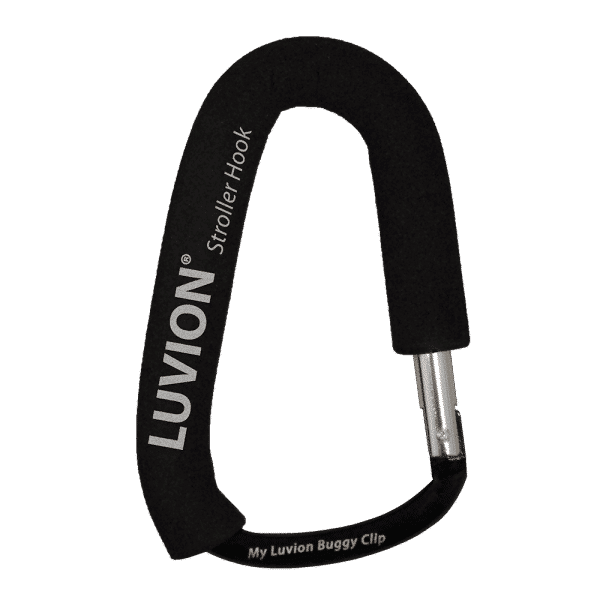 Zwarte kinderwagenhaak