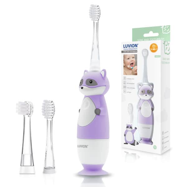 LUVION Sonic baby toothbrush 400S Raccoon Purple