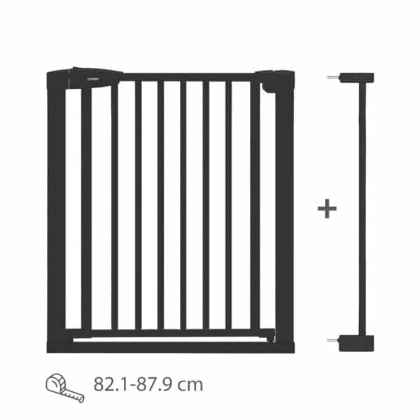 LUVION Safety Gate Plus – 83–87,9 cm – Black