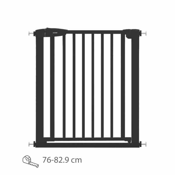 LUVION Safety Gate Plus – 76–82,9 cm – Black